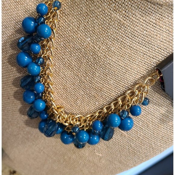 Paparazzi Lot of 6 Earrings Necklaces and Bracelets. Blue Bronze Black - Picture 6 of 9